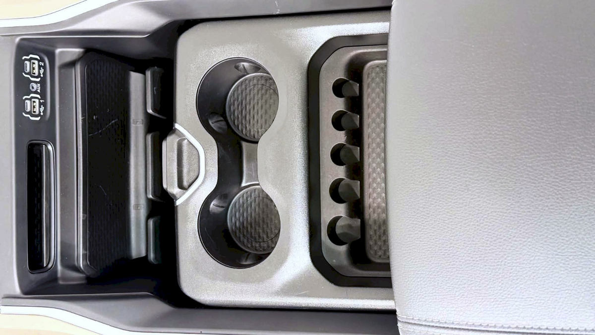 2019 - 2026 DT Ram 1500 Center Console, Black Leather, Light Bronze Trim