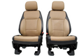 2021+ Ford F150 Super Duty Front Seats, Lariat Leather Baja Tan Heat Cool OEM