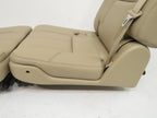 2007 - 2014 GMC Yukon Chevy Suburban Tahoe Third Row Seat, LT Tan Leather Pair