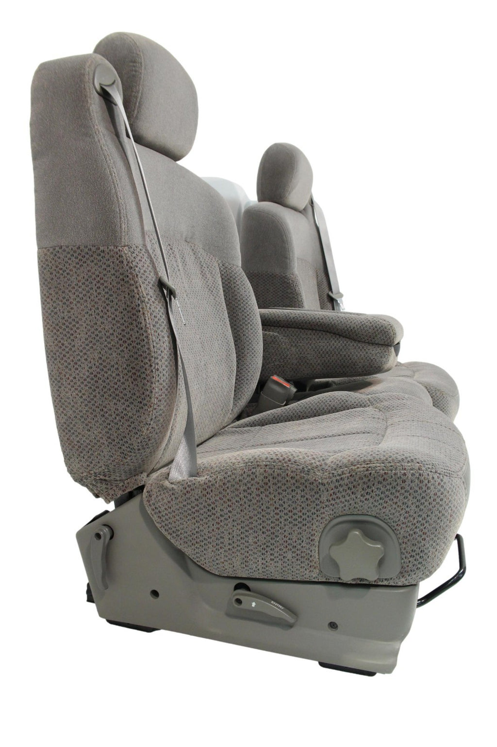 1999 - 2006 GM Sierra Silverado Front Seats, Manual Gray Cloth 40-20-40 w/ Entry