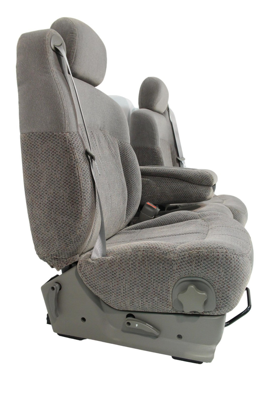 1999 - 2006 GM Sierra Silverado Front Seats, Manual Gray Cloth 40-20-40 w/ Entry