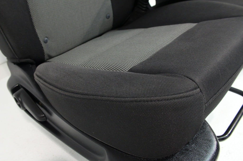 1998 - 2009 Ford Ranger Seats, 60-40 Split Bench, Black Gray Cloth, Extended Cab