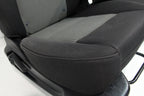 1998 - 2009 Ford Ranger Seats, 60-40 Split Bench, Black Gray Cloth, Extended Cab