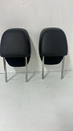 2010 - 2015 Chevrolet Camaro Front Headrest Pair, Gray Leather, Mint Used
