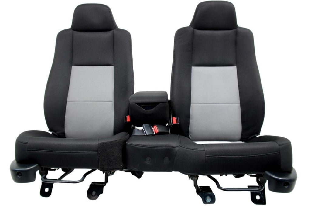 1998 - 2009 Ford Ranger Seats, Regular Cab 60-40 Split Bench, Black Gray Cloth