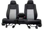 1998 - 2009 Ford Ranger Seats, Regular Cab 60-40 Split Bench, Black Gray Cloth