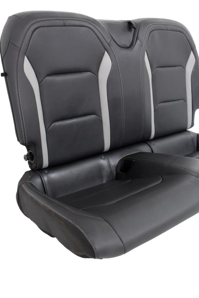 2016 - 2024 Chevy Camaro Rear Seats, Coupe Black Leather w/ Gray Stripe SS LT