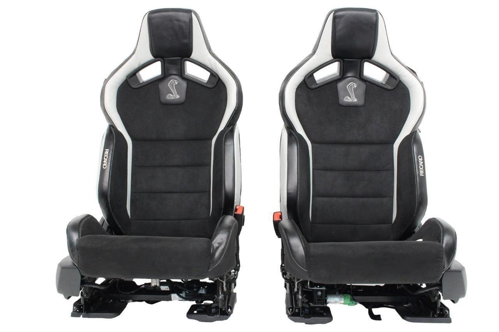 2015 - 2025 Mustang Shelby GT500 Recaro Front Seats Suede Power Tracks S550 S650
