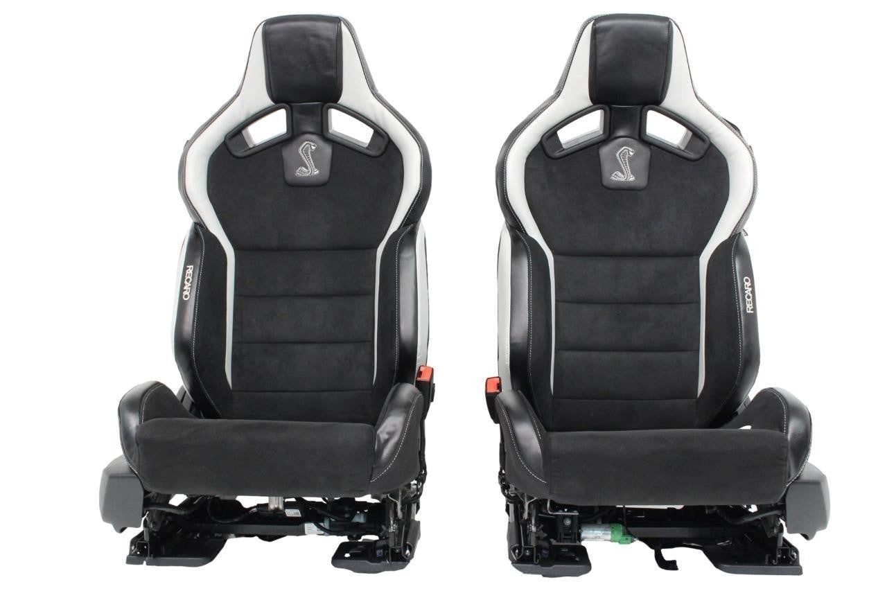 2015 - 2025 Mustang Shelby GT500 Recaro Front Seats Suede Power Tracks S550 S650
