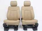 2011 - 2016 Ford Super Duty Seats, Lariat Adobe Tan Leather, Heat Cool, Front