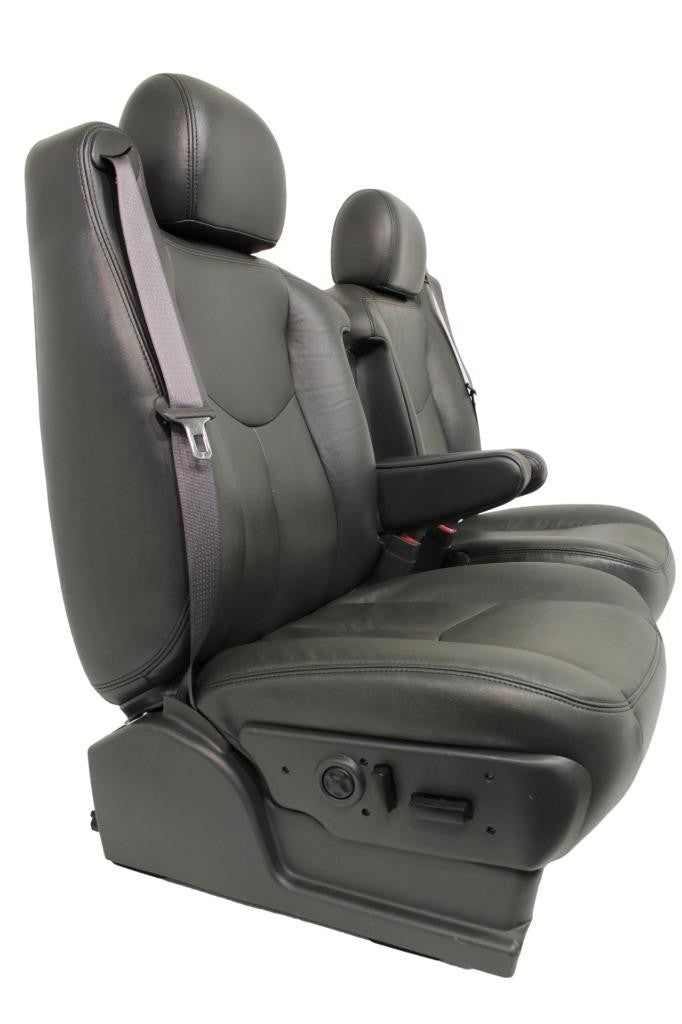 99 - 06 Silverado Sierra Tahoe Yukon Heated Power Leather Seats Dark Pewter OEM