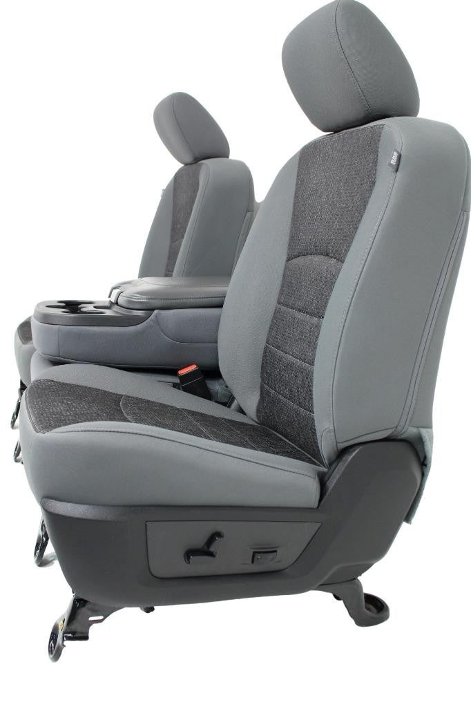 2009 - 2018 Dodge Ram Front Bench Seat, Powered w/ Center Jumpseat, Diesel Gray