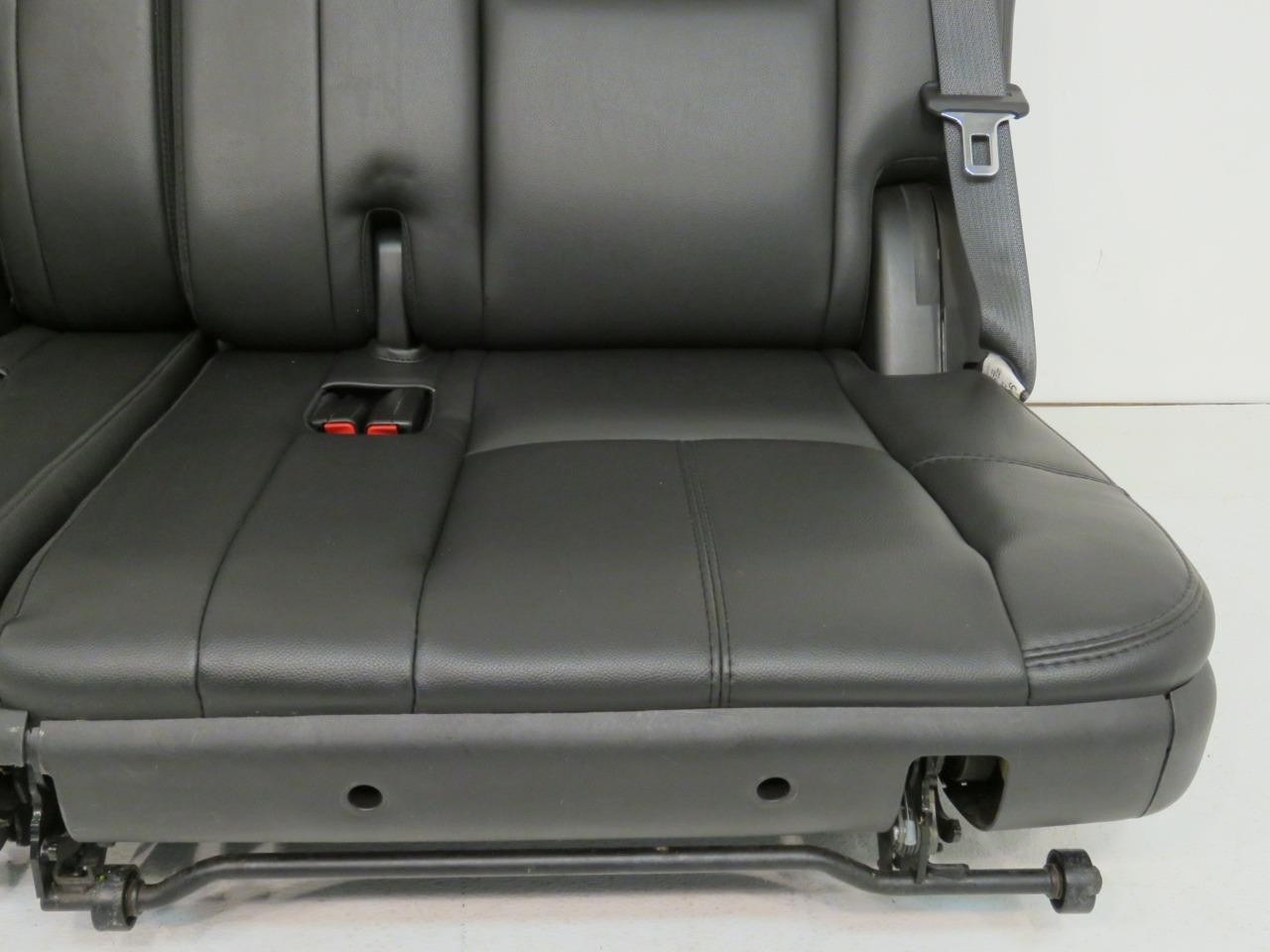 2007 - 2014 GMC Yukon Chevy Suburban Tahoe Third Row Seat, LT Black Leather Pair