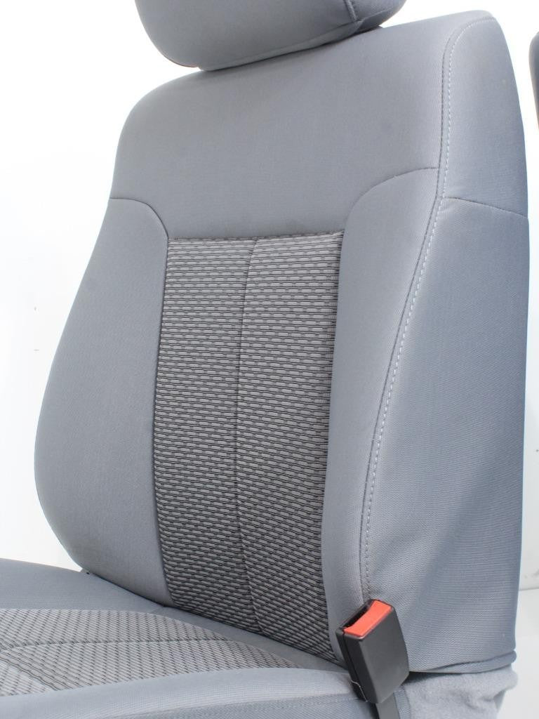 2011 - 2016 Ford Super Duty Front Seats, XLT Gray Cloth w/ Power Driver Fits 99+
