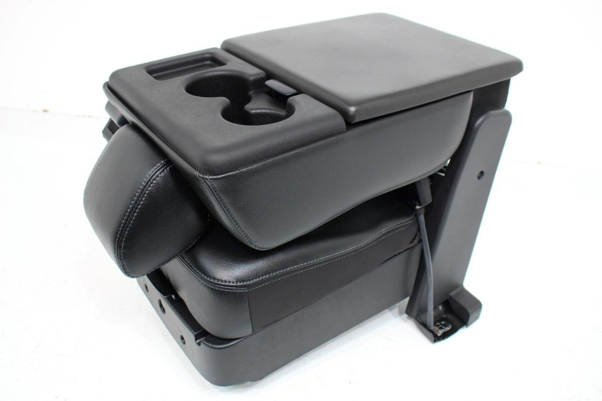 1999 - 2016 Ford Super Duty Seats Set, Crew Lariat Black Leather Power Heat Cool