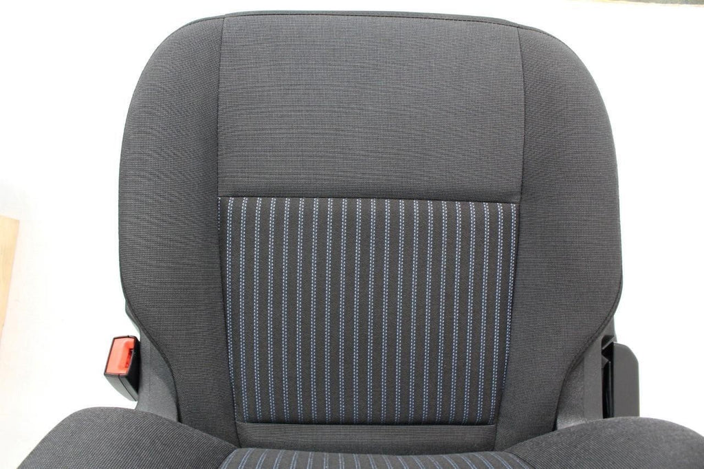2015 - 2026 Ford Transit Front Seats, Charcoal Cloth w/ Heated Power Driver Seat
