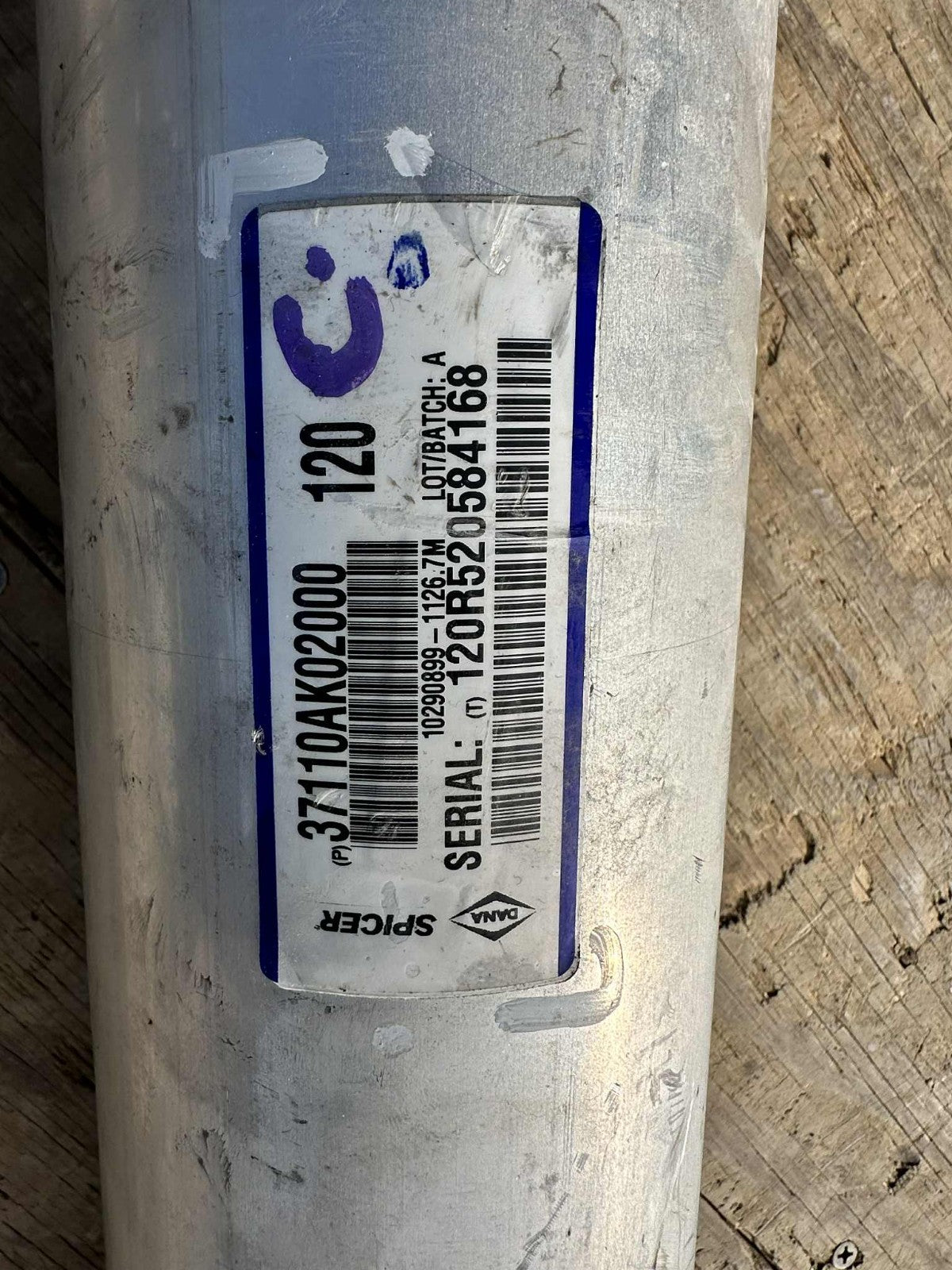 2024 + Toyota Tacoma TRD Pro 2.4L Hybrid Rear Drive Shaft, OEM Used