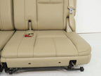 2007 - 2014 GMC Yukon Chevy Suburban Tahoe Third Row Seat, LT Tan Leather Pair
