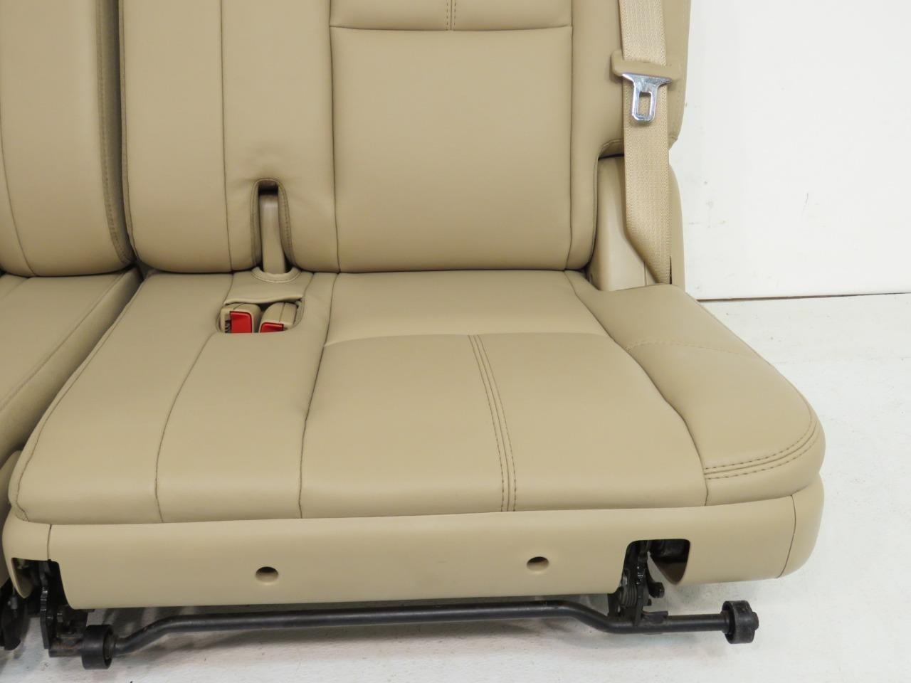 2007 - 2014 GMC Yukon Chevy Suburban Tahoe Third Row Seat, LT Tan Leather Pair
