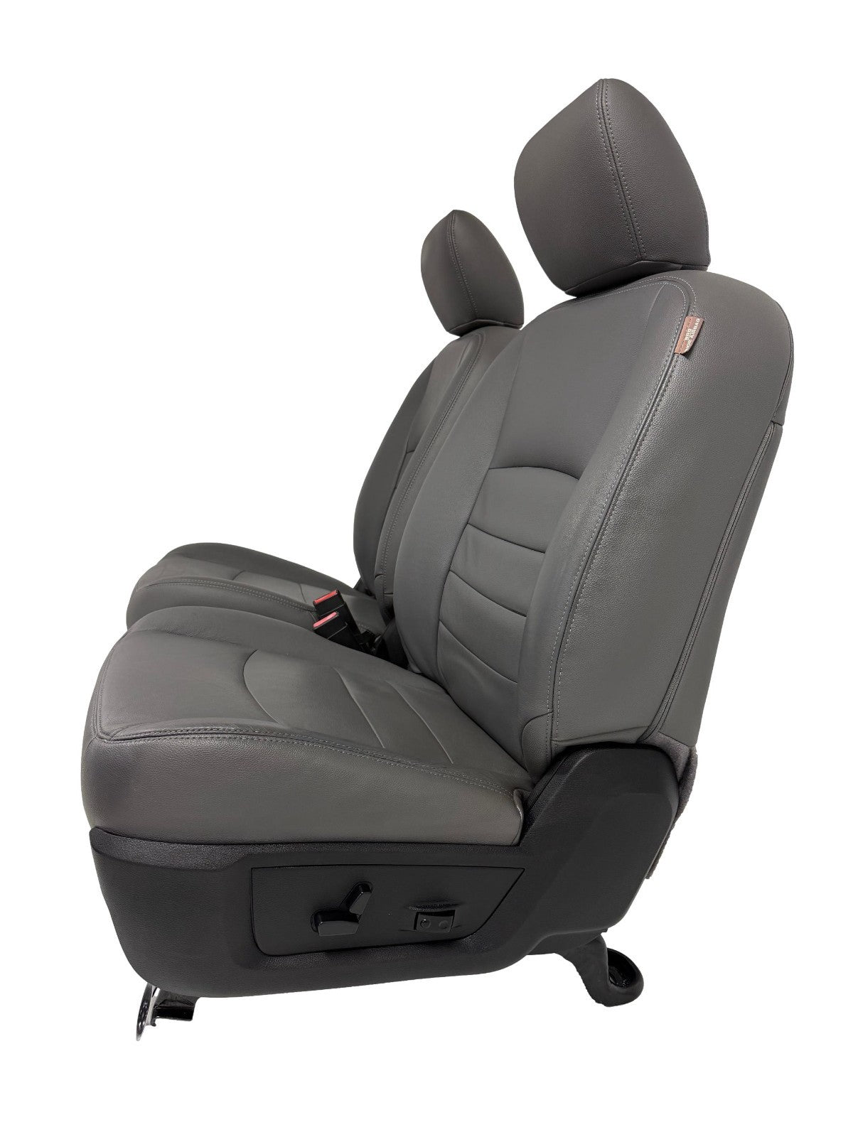 2009 - 2018 Dodge Ram Seats Set Crew Cab, Alea Gray Leather w/ OEM Power Driver