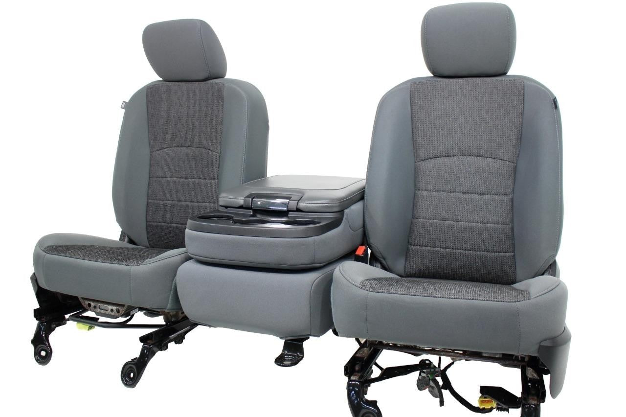 2009 - 2018 Dodge Ram Front Bench Seat, Powered w/ Center Jumpseat, Diesel Gray