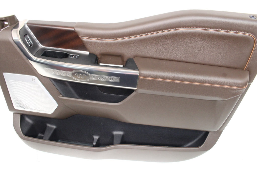2023 - 2025 Ford Super Duty King Ranch Door Panels, Full Set, Brown Leather OEM