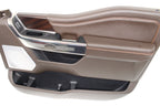 2023 - 2025 Ford Super Duty King Ranch Door Panels, Full Set, Brown Leather OEM