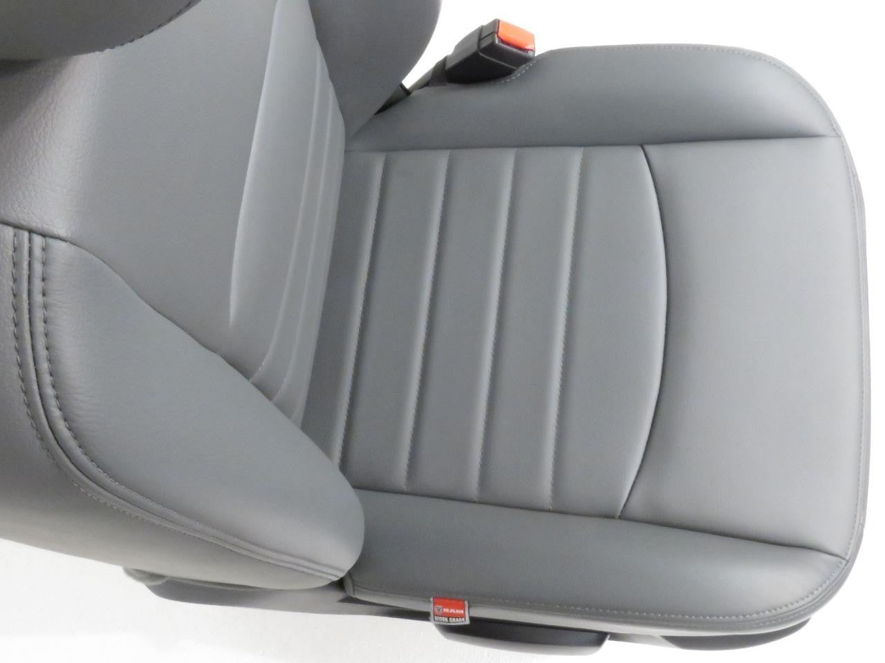 2009-2018 Dodge Ram Front Seats Pair, OEM Work Grade Gray Vinyl Manual LH RH