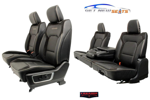 19-24 Dodge Ram 1500 Laramie Heated Cooled Leather Seats Front & Rear Crew Cab