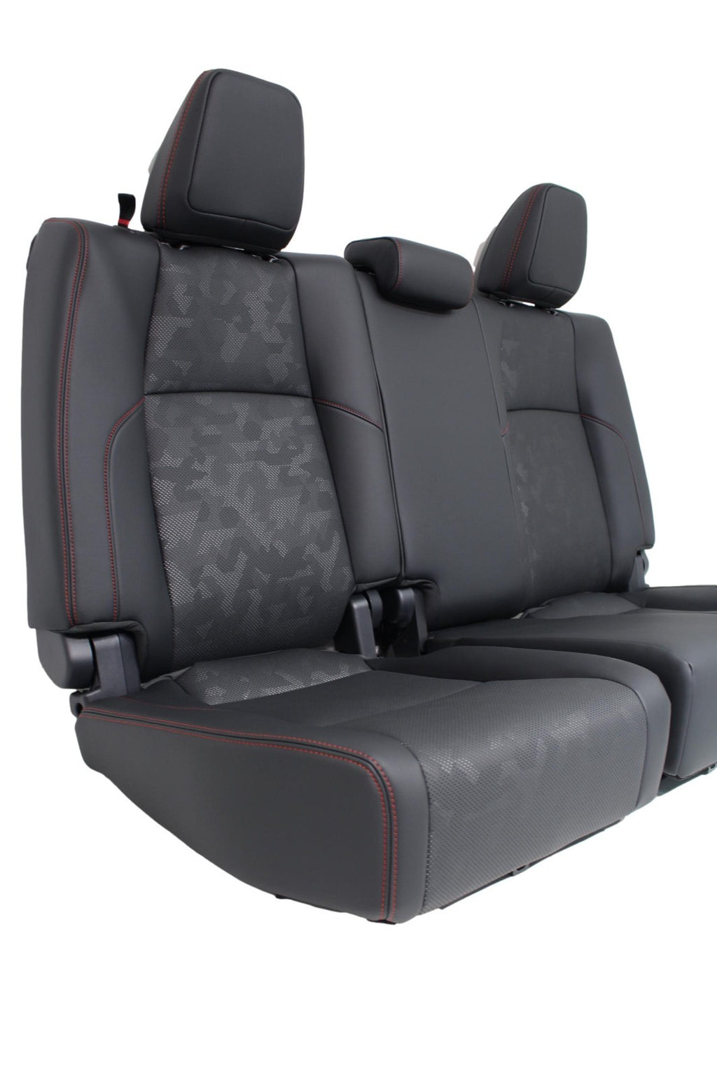 2024 - 2025 Toyota Tacoma TRD Pro Rear Seats, Black Leather Camo