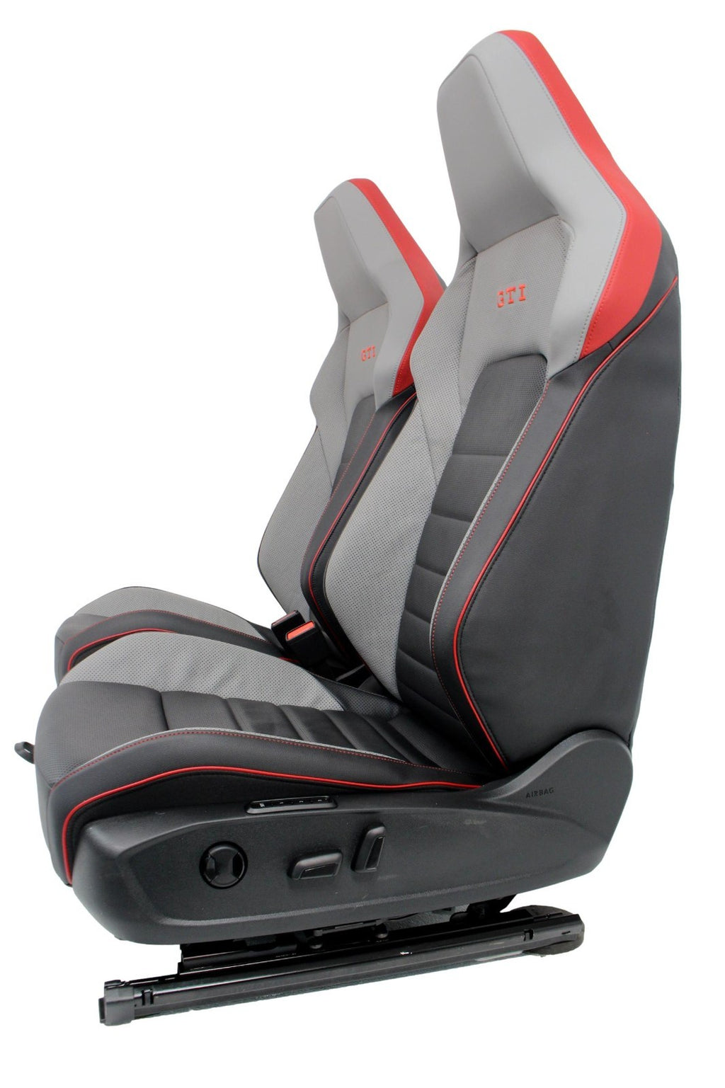2022 - 2025 VW Golf GTI Mk 8.5 Seats Set Two-Tone Leather Black Gray Heat Cool