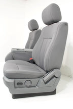 2009 - 2014 Ford F150 Front Seats w/ Jump Seat, XLT Gray Cloth w/ Power Driver