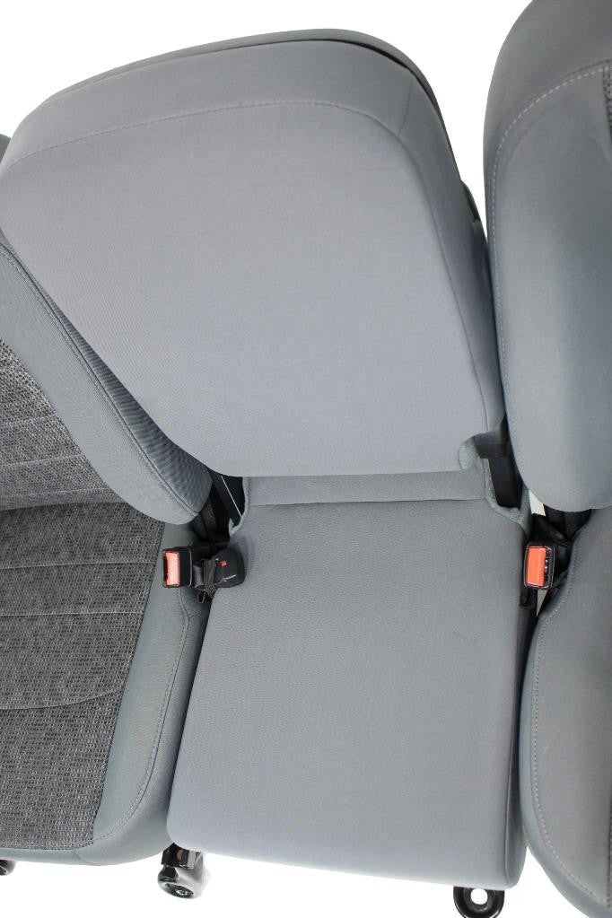 2009 - 2018 Dodge Ram Front Bench Seat, Powered w/ Center Jumpseat, Diesel Gray