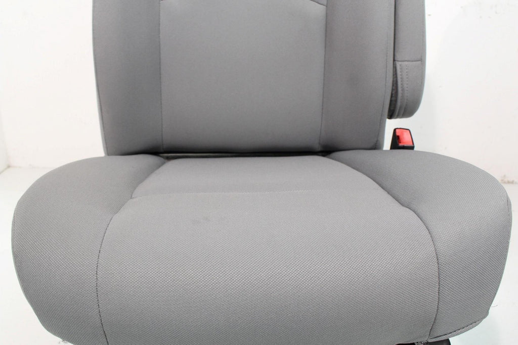 Ford Econoline Front Bucket Seats, Gray Cloth w/ Folding Armrests, Fits 1997+