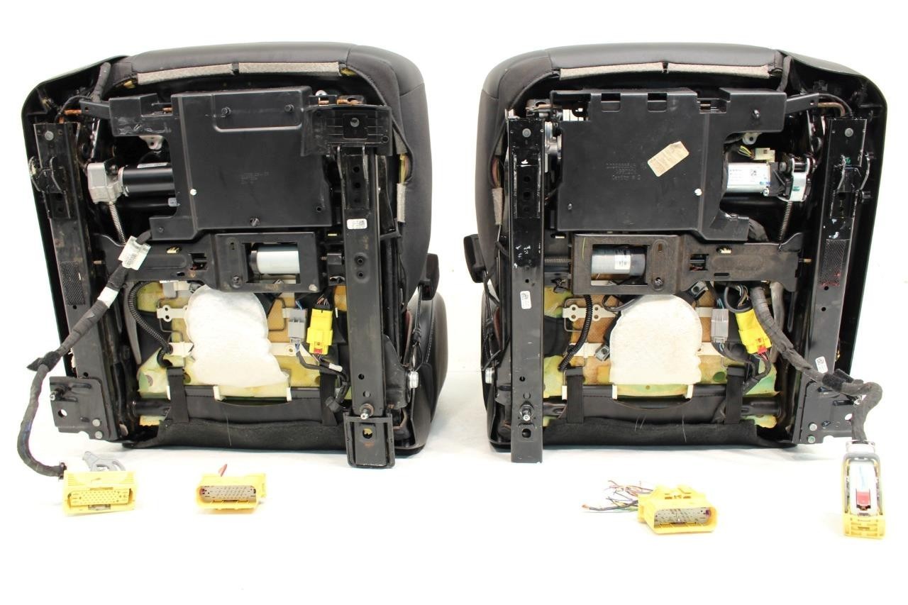 2014 - 2019 GM Sierra Silverado LTZ Front Seats, Black Leather OEM Heated Cooled