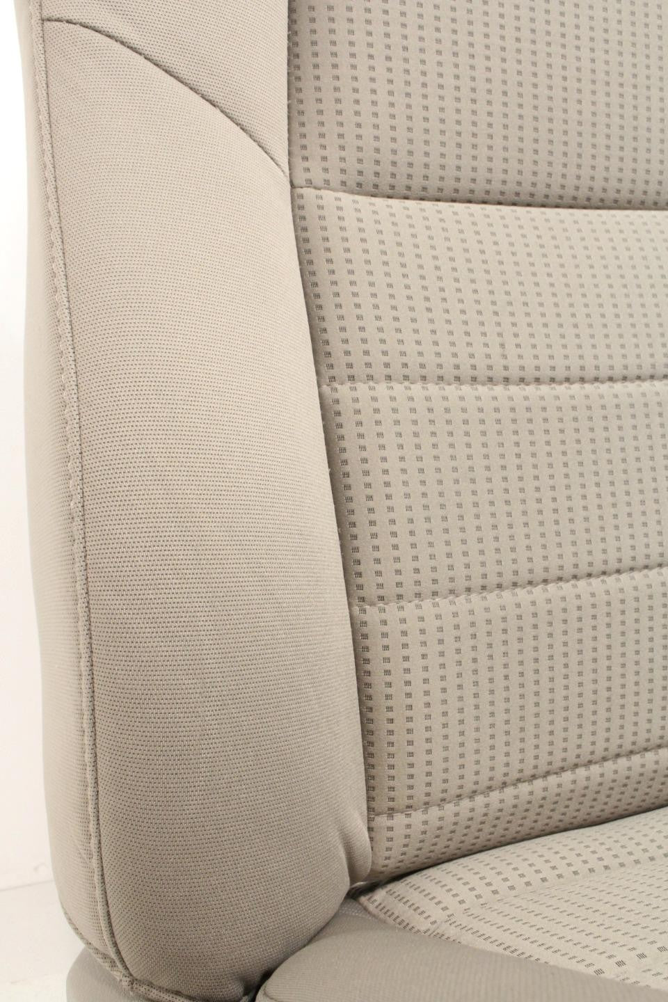 1999-2010 Ford Super Duty Stone Gray Cloth Bucket Seats with Folding Jump Seat