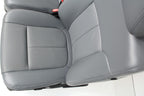 1999 - 2016 Ford Super Duty Front Seats, XLT Steel Gray Vinyl Bench w/ Jumpseat