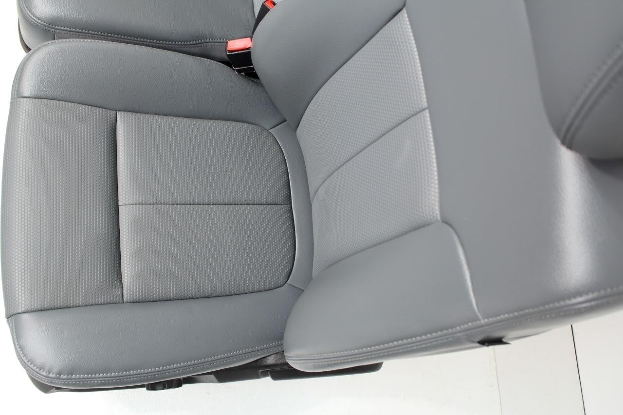 1999 - 2016 Ford Super Duty Front Seats, XLT Steel Gray Vinyl Bench w/ Jumpseat