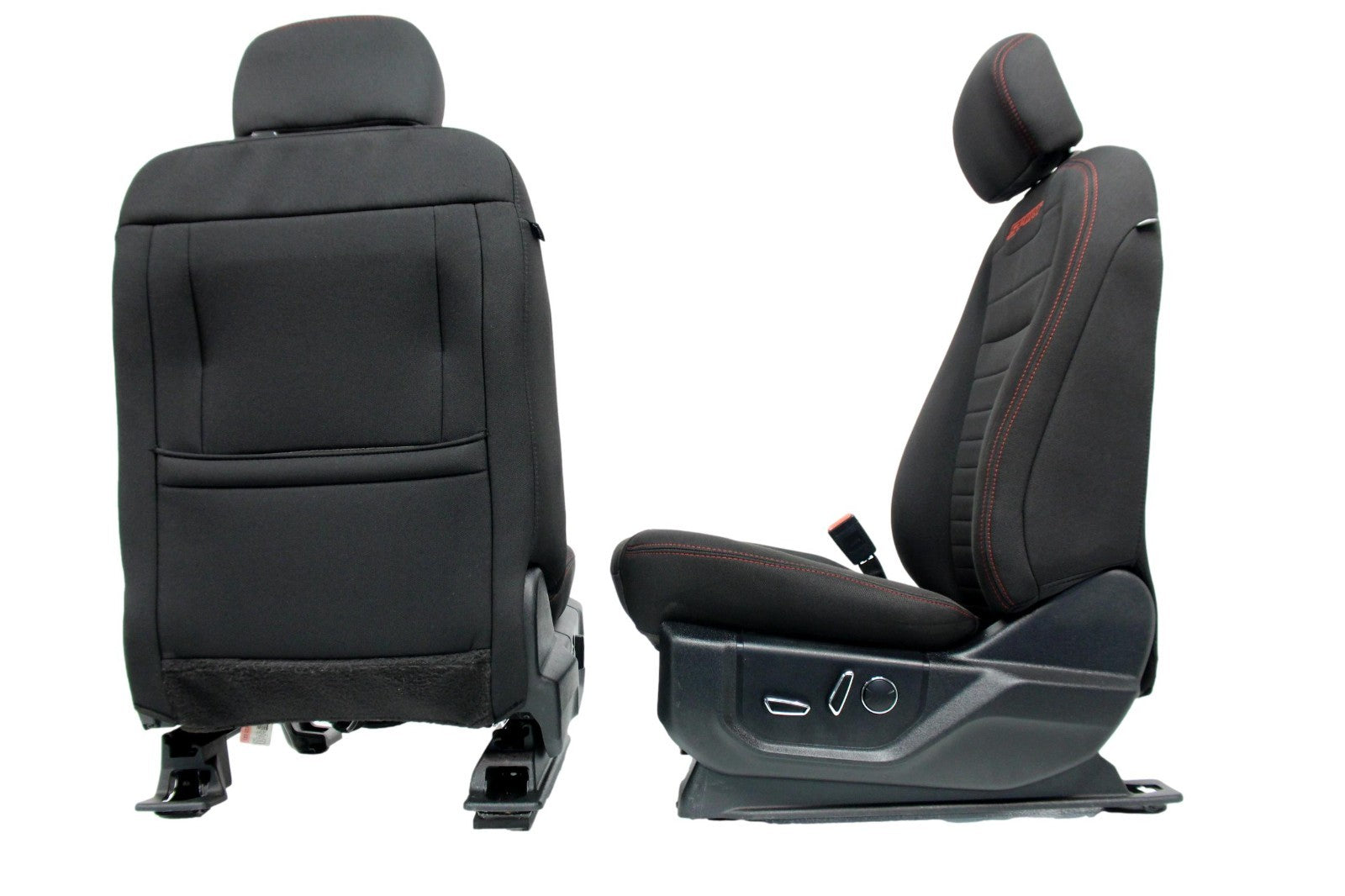 2015 - 2022 Ford F150 & Super Duty Front Seats, XLT Sport Black Cloth Power Heat