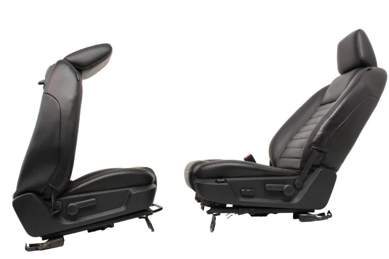 Ford Mustang Seats Front GT Black Leather Powered Seat Set 2005 2006 2007 2008