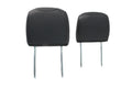 18-25 Jeep Wrangler Gladiator Front Seat Headrests, Black Leather Black Stitch
