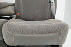 1999 - 2006 GM Sierra Silverado Front Seats, Manual Gray Cloth 40-20-40 w/ Entry