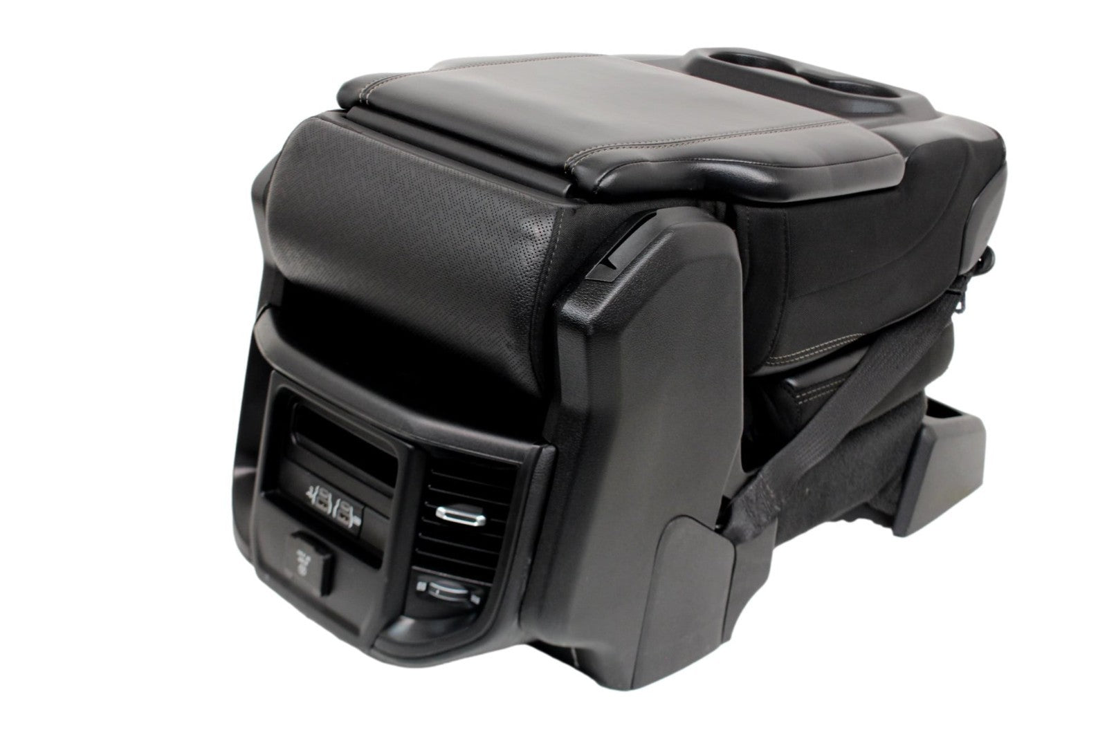 2019 - 2025 Ram 1500 Center Jumpseat, Laramie Black Leather w Dash Trim Brackets