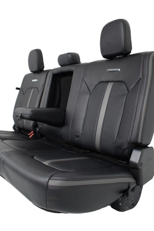 2015 - 2022 Ford Super Duty Platinum Rear Seats, Crew Cab Black Leather Heat OEM