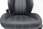 2011 - 2023 Chrysler 300 S Black Leather Front Seats, White Stitching, Heated