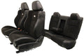 2008 - 2023 Dodge Challenger Seats Set,  Black Leather Suede w/ T/A Embroidery