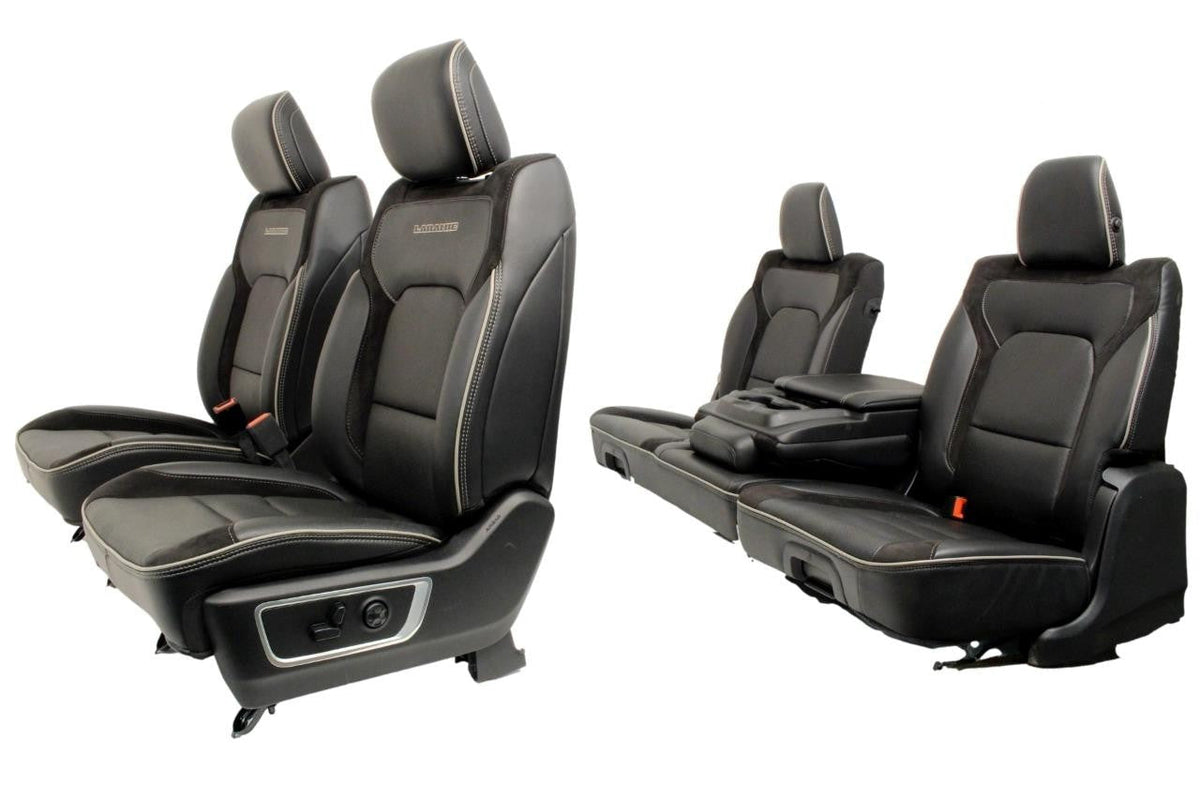 19-24 Dodge Ram 1500 Laramie Heated Cooled Leather Seats Front & Rear Crew Cab
