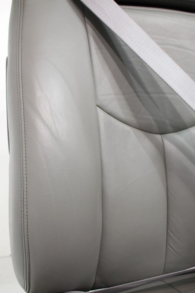 99-06 Chevy Silverado Sierra Tahoe Yukon Seats, Pewter Gray Leather Power Heated