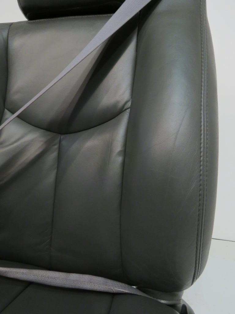 2003 - 2007 Sierra Silverado HD Seats, Dark Pewter Leather, Full Set Crew Cab