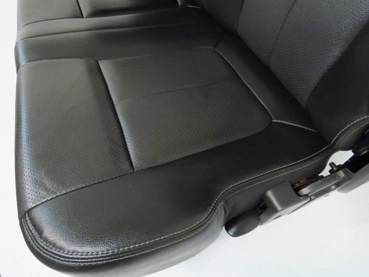 1999 - 2016 Ford Super Duty Seats Set, Crew Lariat Black Leather Power Heat Cool